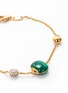 Figure View - Click To Enlarge - ROBERTO COIN - 'Colored Treasures' diamond malachite 18k rose gold bracelet