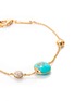 Figure View - Click To Enlarge - ROBERTO COIN - 'Colored Treasures' diamond turquoise 18k rose gold bracelet