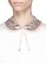 Figure View - Click To Enlarge - NEEDLE & THREAD - 'Andromeda' bow embellished mesh collar