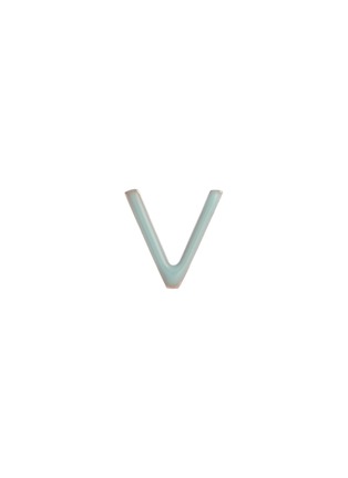 Main View - Click To Enlarge - LOQUET LONDON - Enamel letter charm – V