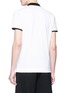 Back View - Click To Enlarge - FENDI SPORT - 'Bag Bugs' patch polo shirt