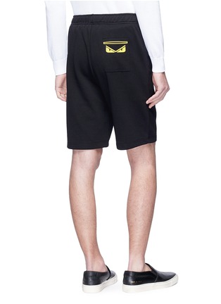 Back View - Click To Enlarge - FENDI SPORT - 'Bag Bugs' print sweat shorts