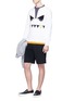 Figure View - Click To Enlarge - FENDI SPORT - 'Bag Bugs' print sweat shorts