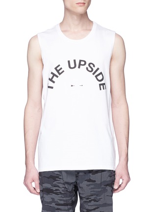 Main View - Click To Enlarge - THE UPSIDE - Logo print tank top