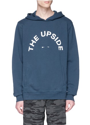 Main View - Click To Enlarge - THE UPSIDE - Logo print hoodie