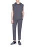 Figure View - Click To Enlarge - THE UPSIDE - Stripe outseam stretch jogging pants