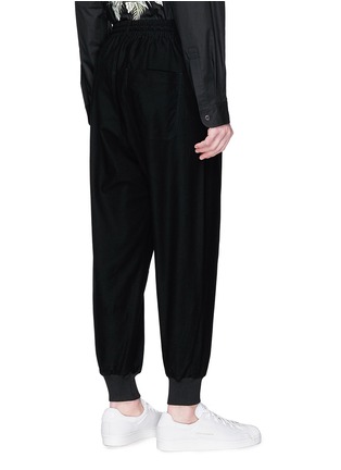 Back View - Click To Enlarge - Y-3 - Tapered leg twill jogging pants