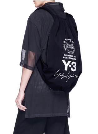 Figure View - Click To Enlarge - Y-3 - Logo print backpack