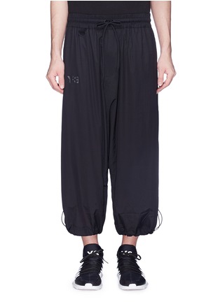 Main View - Click To Enlarge - Y-3 - 'Adizero' 3-Stripes outseam wide leg pants