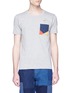 Main View - Click To Enlarge - FDMTL - Hummingbird embroidered sashiko pocket T-shirt