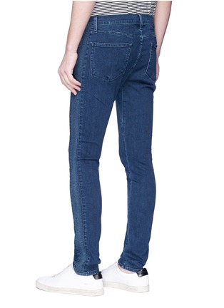Back View - Click To Enlarge - J BRAND - 'Parallax Moto' stripe outseam jeans