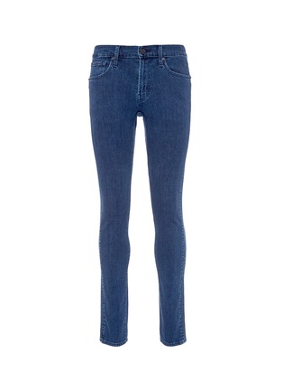 Main View - Click To Enlarge - J BRAND - 'Parallax Moto' stripe outseam jeans