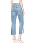 Back View - Click To Enlarge - J BRAND - Staggered gusset cuff jeans