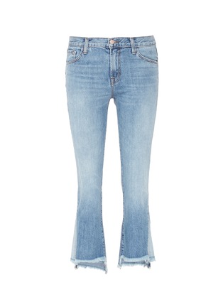 Main View - Click To Enlarge - J BRAND - Staggered gusset cuff jeans