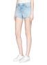 Front View - Click To Enlarge - J BRAND - Low rise cutoff denim shorts