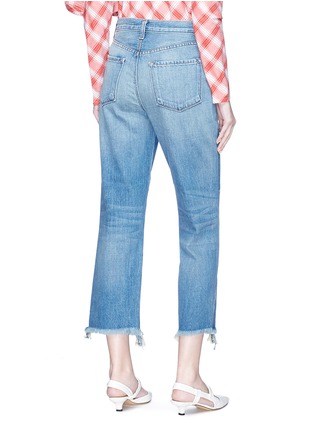 Back View - Click To Enlarge - J BRAND - 'Wynne' frayed hem cropped jeans