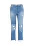 Main View - Click To Enlarge - J BRAND - 'Wynne' frayed hem cropped jeans