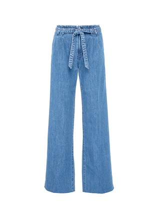 Main View - Click To Enlarge - J BRAND - 'Tie-waist' flared denim pants