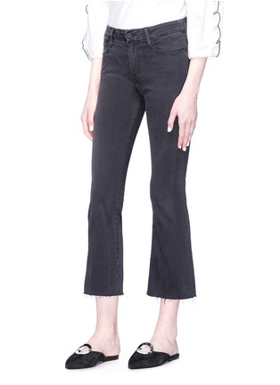 Front View - Click To Enlarge - FRAME - Le Crop Mini Boot Flared Leg Jeans