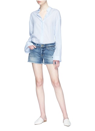 Figure View - Click To Enlarge - FRAME - 'Le Cut Off' frayed denim shorts