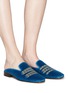 Figure View - Click To Enlarge - STUBBS & WOOTTON - 'Ava Tours' chain embroidered velvet mules