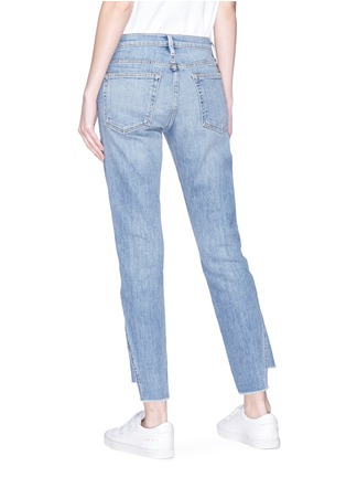 Back View - Click To Enlarge - FRAME - 'Le Boy' asymmetric cuff jeans