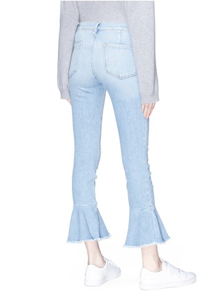 Back View - Click To Enlarge - FRAME - 'Le Skinny de Jeanne' flared jeans