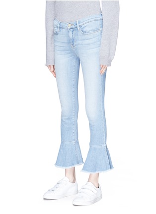 Front View - Click To Enlarge - FRAME - 'Le Skinny de Jeanne' flared jeans