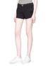 Front View - Click To Enlarge - FRAME - Le Cut Off' frayed denim shorts