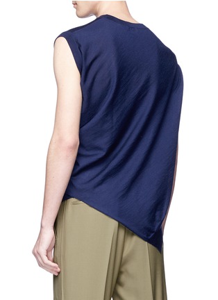 Back View - Click To Enlarge - LANVIN - Asymmetric hem sleeveless sweater