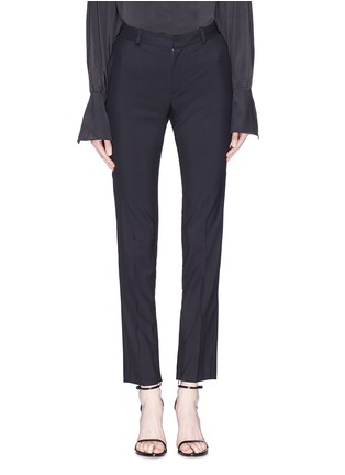 Main View - Click To Enlarge - LANVIN - Satin trim wool suiting pants