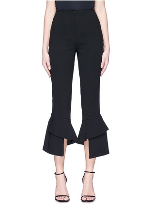 Main View - Click To Enlarge - 72723 - Layered cuff cropped pants