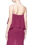 Back View - Click To Enlarge - 72723 - Asymmetric ruffle silk georgette cropped camisole top