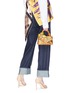 Front View - Click To Enlarge - DRIES VAN NOTEN - Jewelled fringe mini floral jacquard bag