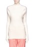 Main View - Click To Enlarge - BASSIKE - Contrast back rib knit turtleneck sweater