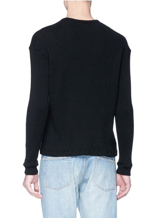 Back View - Click To Enlarge - SIMON MILLER - 'Lovell' cotton-silk waffle knit sweater