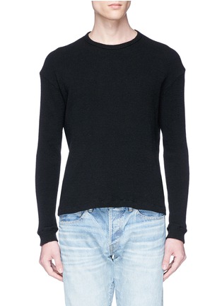 Main View - Click To Enlarge - SIMON MILLER - 'Lovell' cotton-silk waffle knit sweater