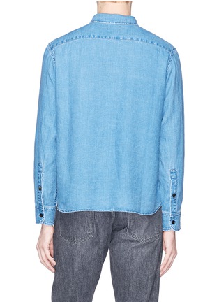 Back View - Click To Enlarge - SIMON MILLER - 'Pioche' linen chambray shirt