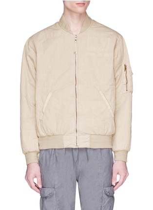 Main View - Click To Enlarge - 10090 - Washed poplin padded bomber jacket