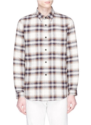 Main View - Click To Enlarge - 10090 - Brushed tartan plaid shirt