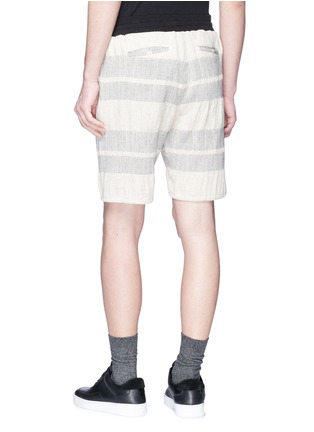 Back View - Click To Enlarge - 10090 - Contrast waist stripe shorts