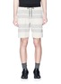 Main View - Click To Enlarge - 10090 - Contrast waist stripe shorts