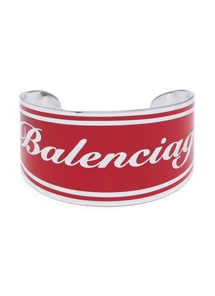 Main View - Click To Enlarge - BALENCIAGA - Logo badge enamelled cuff