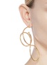 Figure View - Click To Enlarge - BALENCIAGA - 'Elastic' hoop earrings