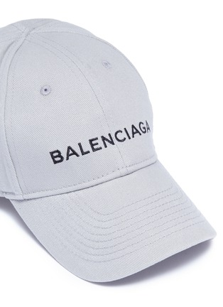 Detail View - Click To Enlarge - BALENCIAGA - Logo embroidered twill cap