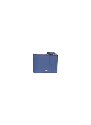 Figure View - Click To Enlarge - ANYA HINDMARCH - 'Eyes' embossed leather zip card holder