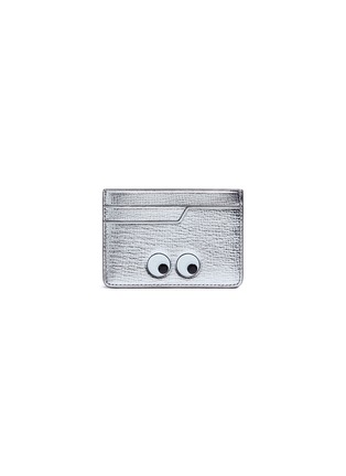 Main View - Click To Enlarge - ANYA HINDMARCH - 'Eyes' embossed metallic leather card holder