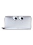 Main View - Click To Enlarge - ANYA HINDMARCH - 'Eyes' embossed large metallic leather wallet