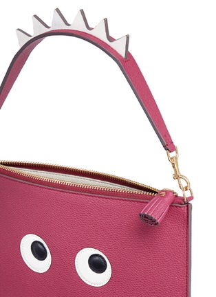 Detail View - Click To Enlarge - ANYA HINDMARCH - 'Eyes' large leather zip top pouch