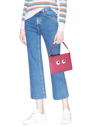 Figure View - Click To Enlarge - ANYA HINDMARCH - 'Eyes' large leather zip top pouch